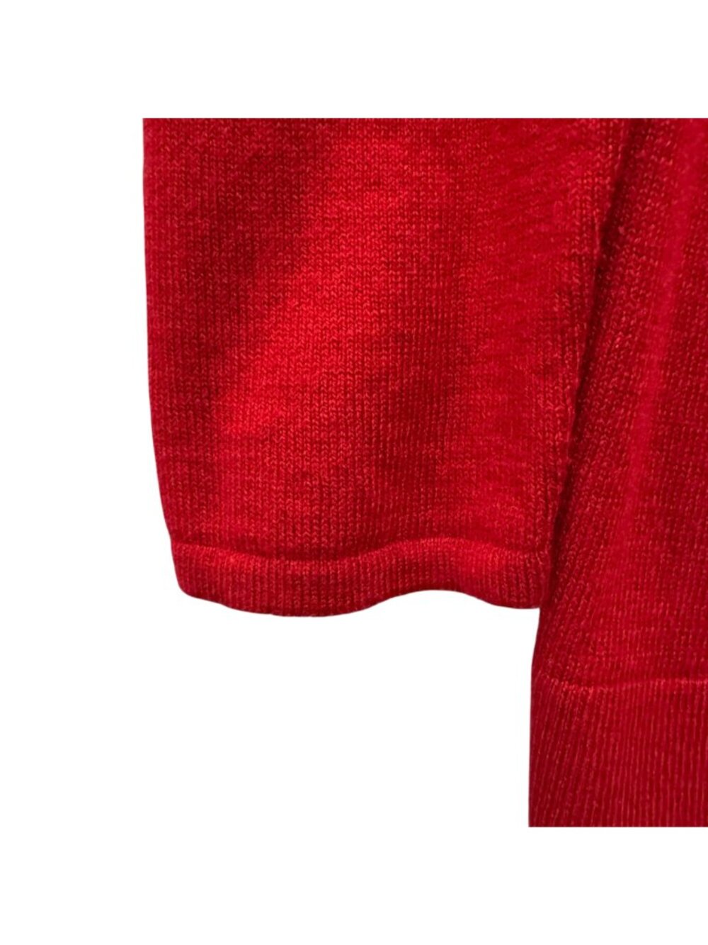 J. Jill Red Knit Tunic Sweater Cotton Blend XS Pullover Cozy Holiday - Picture 7 of 13